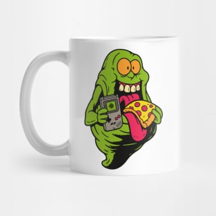 Classic Gamer Slimer Pizza Drip Mug